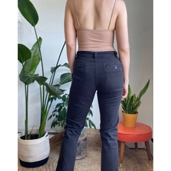 Black Mid Rise Pants - Picture 3 of 11